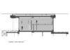 Coupe transversale de Hall public